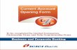Current Account Opening Form - ICICI Bank UK · Section B: Account & Services Business Transactions Fixed Deposit Savings Account Others (Please specify) a. Purpose of opening the