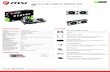 MSI GeForce RTX 2080 Ti VENTUS 11G OC Datasheetcontent.etilize.com/Manufacturer-Brochure/1053448363.pdf · Output DisplayPort x 3 (v1.4) / HDMI 2.0b x 1 / USB Type-C x1 Virtual Reality