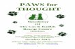 PAWS for THOUGHT · Rascal my Daddy’s cat, Jun-ior my brother Reuben’s cat, Yoshi my sister Poppy’s cat, and little Merlin my cat. Me and my friend Talia made a raffle then