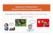 Presentation Walia Research.pptx (Read-Only)cs.ndsu.edu/seminar/Walia.pdf · Gursimran S. Walia, North Dakota State University April 22, 2013 Research Presentation: Empirical Software