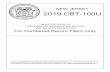 2019 CBT-100U Instructions - New Jersey · CBT-100U State of New Jersey Division of Taxation Corporation Business Tax Instructions for Corporation Business Tax Unitary Return (Form