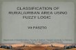 CLASSIFICATION OF RURAL/URBAN AREA USING FUZZY LOGIC · •Program for rural development (for period 2007 –2013) •Two criteria for rural area: –Population (less than 2,000 inhabitians)