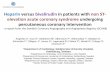 Heparin versus bivalirudin in patients with non ST ... · Bivalirudin vs Heparin in NSTE-ACS randomised trials •BAT trial (Bittl et al NEJM 1995;333:764-9) –4098 patients randomised