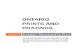 ONTARIO PAINTS AND COATINGS · Paints and Coatings Means latex, oil and solvent-based architectural coatings, including paints and stains, whether tinted or untinted. Processing Manual