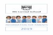 2019 - Carmel School · 10.30am Classes resume 12.15pm Lunch time 1.10pm Return PE gear, get ready for class 1.15pm Classes resume 2.45pm School day ends. The school does not close