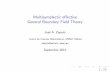 Multisymplectic effective General Boundary Field Theoryrelativity.phys.lsu.edu/ilqgs/zapata090313.pdf · {General Boundary Field Theory{I A. P. Veselov (1988), {On discrete time hamiltonian
