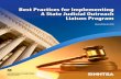 Best Practices for Implementing a State Judicial Outreach Liaison …€¦ · Best practices for implementing a state judicial outreach liaison program . Revised March 2019. (Report