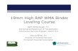 19mm High RAP WMA Binder Leveling Course 2019 19mm Hig… · Microsoft PowerPoint - 28 2019 19mm High RAP WMA Presentation PAPA Conference Author: THoltzman Created Date: 2/5/2019