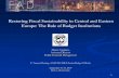 Restoring Fiscal Sustainability in Central and Eastern ... · -2 0 2 4 2006 2008 2010 2012 2014 Overall Balance Primary Balance Cyclically Adjusted Primary Balance North Eastern Europe