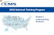 2015 National Training Programdhss.alaska.gov/dsds/Documents/Medicare/Mod1.pdf · 2015 National Training Program Module 1 Understanding Medicare . This training module was developed