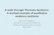 A walk through Thematic Synthesis: A worked example of ... · 5 (qualitative OR ethnograph* OR phenomenol* OR "grounded theory" OR hermeneutic* OR observation* OR "focus group" OR