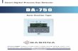 DA-750manual · 2019-10-02 · Sensor,Pump 와 Display 보드,Analog AMP 보드, Power 보드를 장착하고 외부의 충격 및 환경 변화로 부터 보호한다. 3. LCD Display(128*64dot