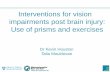 Interventions for vision impairments post brain injury ... conference/Annual...• Visual Confusion (Overlapping images): Seeing different visual stimuli in the same visual direction