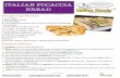 ITALIAN FOCACCIA with dips or as bread for a Focaccia ...… · Focaccia bread is a n Italian ﬂatbread often served with dips or as bread for a sandwich. Using your ﬁnger tips,
