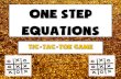 One step equations - MUSE America - Homelouisianassd.weebly.com/uploads/6/0/7/6/60761907/... · 1. One Step Equations Addition 2. One Step Equations Subtraction x- x- x- x— x- x-