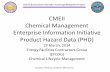 CMEII Chemical Management Enterprise Information Initiative … Working... · 2018-04-11 · GSA Federal Enterprise Cloud GSA Enterprise Subscribe from Federal Cloud Augment/Publish