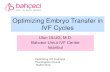 Optimizing Embryo Transfer in IVF Cycles - TAJEV · 2016-06-24 · Optimizing Embryo Transfer in IVF Cycles Ulun ULUG, M.D. Bahceci-Umut IVF Center Istanbul Optimizing IVF Outcome