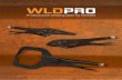 WLDPRO’s large selection of welding pliers · WLDPRO D10 WELDING PLIER WLDPRO D8 WELDING PLIER WLDPRO D9 WELDING PLIER Item no. Name Length Clamping width Jaw depth 35155470 D9XS