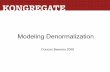 Modeling Denormalization - dweebd Denormalization.pdfModeling Denormalization Duncan Beevers 2008 What is denormalization? Duplicating facts Duplicating facts Modeling Piles of things