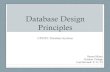 Database Design Principles - Gordon Database Design Principles CPS352: Database Systems Simon Miner