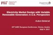 Electricity Market Design with Variable Renewable Generation: A …€¦ · de Sisternes, Jenkins, Botterud, Applied Energy, 175: 368-379, 2016. Nuclear Power as a Flexible Resource