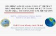 National Research Institute of Astronomy and Geophysics, Helwan… · 2011-06-28 · SEISMIC NOISE ANALYSIS AT RECENT BROADBAND STATIONS OF EGYPTIAN NATIONAL SEISMOLOGICAL NETWORK
