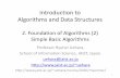 Introduction to Algorithms and Data Structuresuehara/course/2020/myanmar/pdf/... · 2020-01-07 · Big-O notation Why we use big-O notation? • So, we will “identify” all functions