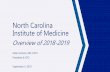 North Carolina Institute of Medicinenciom.org/wp-content/uploads/2019/09/Zolotor-Presentation.pdf · •Response to SL 2018-93 proposed by Child Fatality Task Force •Assess levels