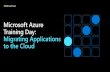 Microsoft Azure Training Day: Migrating Applications to ...€¦ · MONGODB. AZURE ON PREMISE. COSMODB MONGO API SQL MANAGED INSTANCE. Cloud Shell. Windows Subsystem for Linux (WSL)