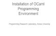 Installation of OCaml Programming Environmentprl.korea.ac.kr/~pronto/home/courses/cose212/2016/guide... · 2020-01-30 · Run Ubuntu on VirtualBox Open a terminal by clicking the