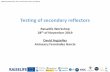 Testing of secondary reflectors - RAISELIFEraiselife.eu/dissemination/docs/2nd_Workshop/11...RAISELIFE Workshop, 28. th. of November 2019, Düsseldorf. Introduction. Durability testing