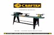 Copyright © 2003 by Craftex Industries Inc. · 8 B2198 VARIABLE SPEED WOOD LATHE Assembly Instructions Unpacking Carefully remove the leg set from the carton and set aside. CAUTION: