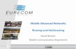 Mobile Advanced Networks - EURECOM · Broadcasting, one -to-all Unicasting, one-to-one Multicasting, one -to-some, some-to-some Position-based Geo-unicasting: one-to-one Geo-multicast: