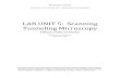 LAB UNIT 5: Scanning Tunneling Microscopyjmaps/phys5061/labs/projects/stm/uwash_… · microscopy, including a short introduction of the tunneling phenomena, and learn how the STM