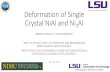 Deformation of Single Crystal NiAl and Ni3ALreu.cct.lsu.edu/documents/2017-presentations/... · deformation of single crystal nial and ni 3 al braden weight1, juana moreno2 1dept.of
