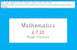Mathematics - primarysite-prod-sorted.s3.amazonaws.com€¦ · Mathematics 6.7.20 Focus: Fractions For video support in this session, please follow this link:  ...