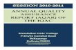 ANNUAL QUALITY ASSURANCE REPORT (AQAR) OF THE IQACmuralidhargirlscollege.org/iqac/aqar/aqar10-11.pdf · 2 The Annual Quality Assurance Report (AQAR) of the IQAC July 1, 2010- June