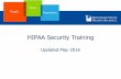 HIPAA Security Education - Ballad Health · HIPAA requires organizations to designate someone to oversee responsibility of HIPAA security compliance. At MSHA, the HIPAA Compliance