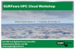 SURFsara HPC Cloud Workshop - UvA · SURFsara HPC Cloud Workshop UvA HPC and Big Data Course June 2014 Anatoli Danezi, Markus van Dijk cloud-support@surfsara.nl → Tutorial 2014-06-11