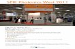 SPIE Photonics West 2011 West 2… · Allmänna villkor för utställningen på Photonic West 2011 • Bokning sker efter principen ”först till kvarn”. • Bekräftad bokning