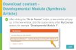 LLE09 Download content - Developmental Module (Synthesis ... · Download content – Developmental Module (Synthesis Article) LLE09 1 After clicking the “Go to Course” button,