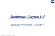 Sundaram Clayton Ltd files/SCL_Corporate... · Structure of presentation 1. About TVS group 2. About Sundaram Clayton (SCL) a. Overview b ... • Revenue of US $ 7 bn • One of the