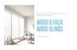 Wood & Faux Wood Blinds Canada