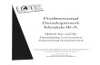 Profes sional Develo pment Module III-A - SEDLProfes sional Development Module III-A TEKS for LOTE: Developing Curriculum/ Addressing Assessment Table of Contents I. Introduction LOTE