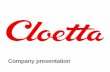 Company presentation - Cloetta · 2015-10-07 · Company presentation . Title Arial, Bold, 80 pt, white Subtitle Arial, Bold, 80 pt, grey We bring a smile to your Munchy Moments 2