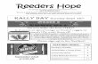 Reeders Hope · 2 Serving In September September 2, 2018 September 16, 2018 (Cont.) Greater Love: Marcy McAdams Nell Cadue Jane Davalos Anna Macias- Donna Myra Crowley