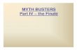 MYTH BUSTERS Part IV – the Finalé · MYTH BUSTERS – Part IV Because of his attitude toward Christmas and the pagan rituals still observed by the professing Christian Church,