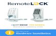 Wifi Smart Locks for Business and Rentals: Remote …...your new lock installed. Edge Bore Hole Face Bore Hole for Latch STEP 1 Position the template. Crease the template along one