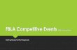 FBLA Competitive Events · Introduction to Business Presentation Mobile Application Development Public Service Announcement Publication Design Sales Presentation Social Media Campaign