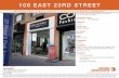 106 EAST 23RD STREET - Eastern Consolidated · • Turn-Key Hair Salon • Just Off Park Avenue South, Close to Transportation and Shopping • Busy Main Thoroughfare CONTACT INFO